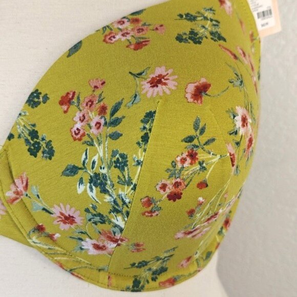 Cacique 44DD Lightly Lined T-Shirt bra Front-Close Racerback Underwire - Picture 3 of 5